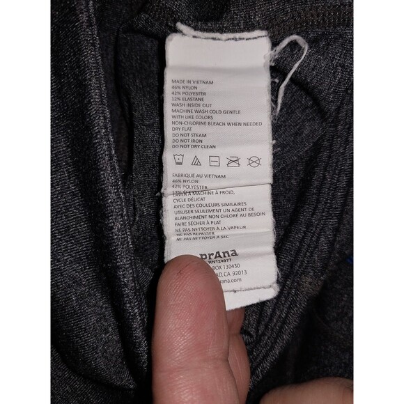 Prana Contour Yoga Wide Leg Grey Pants Size Medium - Picture 6 of 6